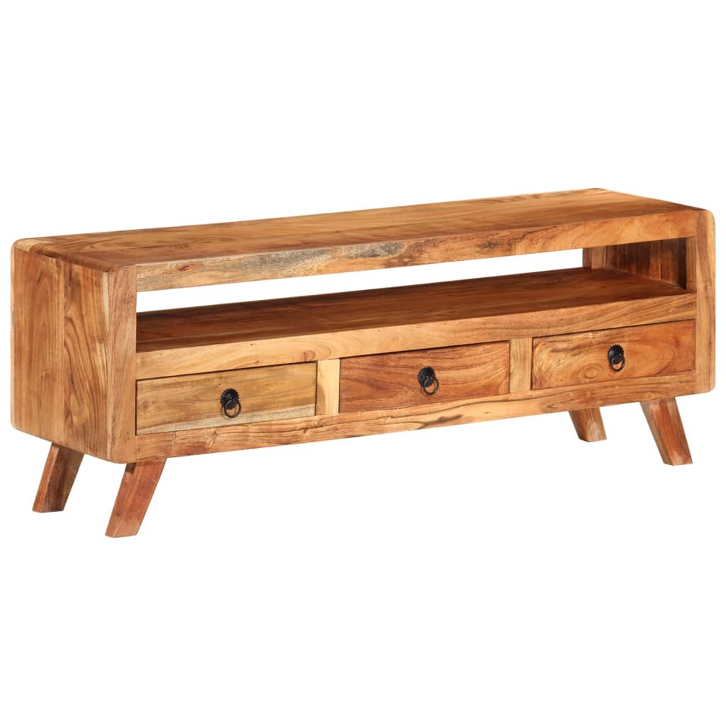 vidaXL Tv-meubel 110x30x40 cm massief gerecycled hout meerkleurig