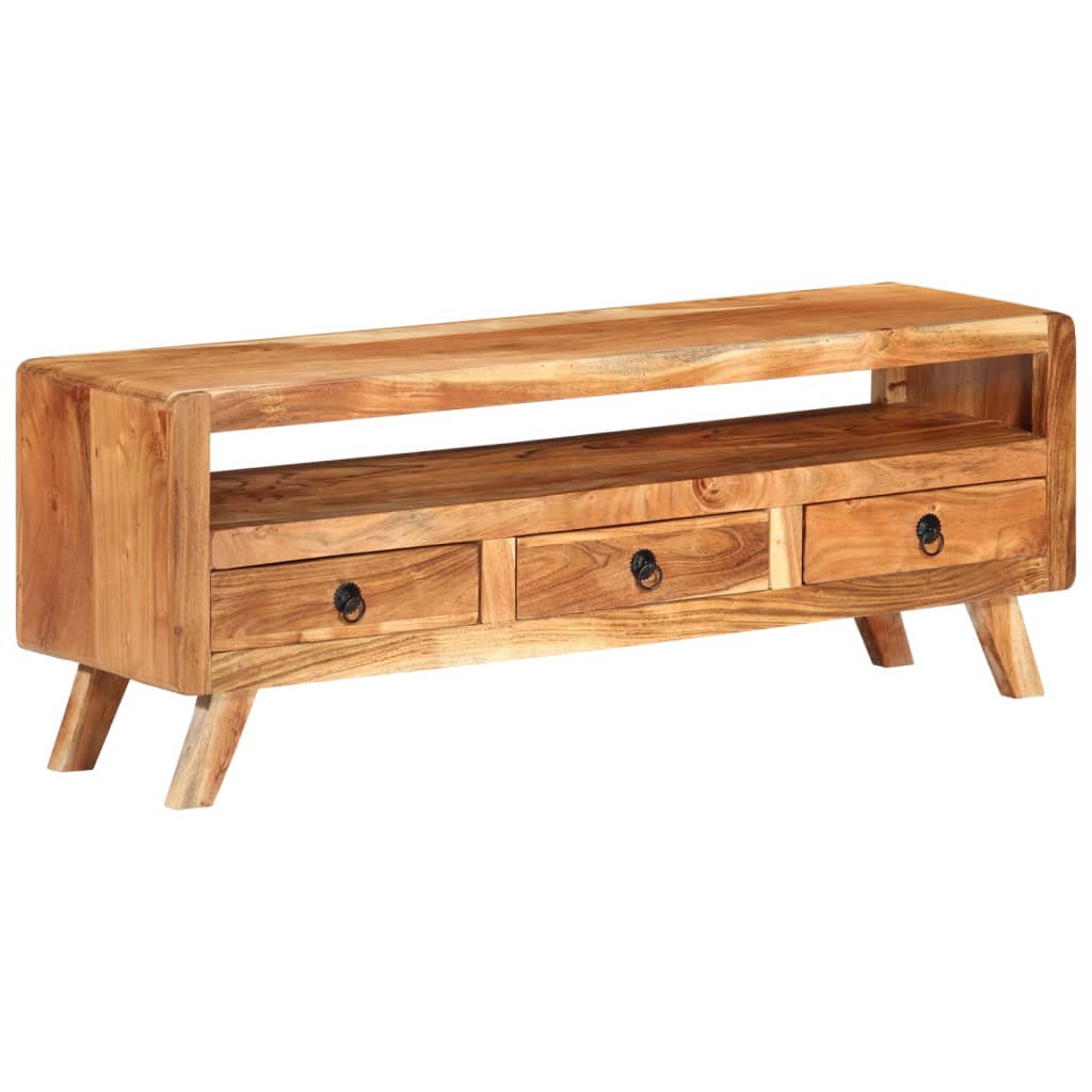 vidaXL Tv-meubel 110x30x40 cm massief gerecycled hout meerkleurig