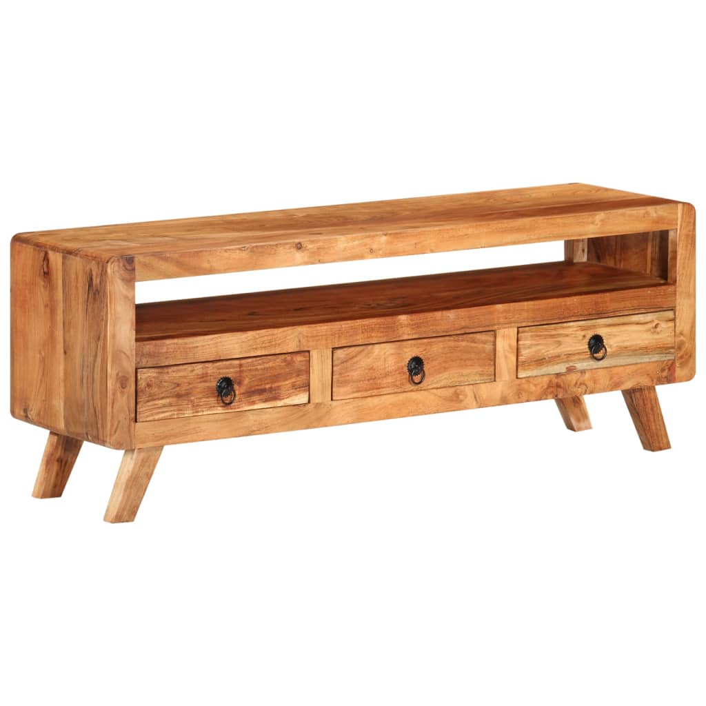 vidaXL Tv-meubel 110x30x40 cm massief gerecycled hout meerkleurig