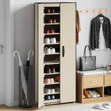 vidaXL Schoenenkast 60x30x166 cm stof zwart