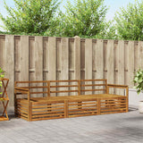 vidaXL Outdoor Sofa Set 3 pcs Natural
