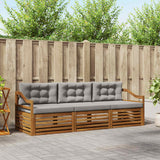 vidaXL Outdoor Sofa Set 3 pcs Natural