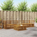 vidaXL Outdoor Sofa Set 5 pcs Natural