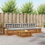 vidaXL Outdoor Sofa Set 5 pcs Natural