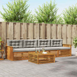 vidaXL Outdoor Sofa Set 5 pcs Natural