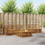 vidaXL Outdoor Sofa Set 5 pcs Natural