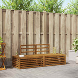 vidaXL Buiten bank set 2 Stuk Naturel 182,5 x 63 x 73 cm