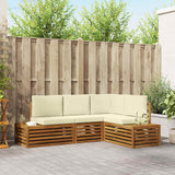 vidaXL Buiten bank set 4 Stuk Naturel Massief Acacia Hout