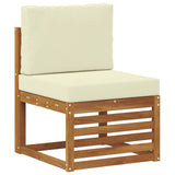 vidaXL Sofa-Sets met kussen 5 Stuk Natuurlijk en Crème