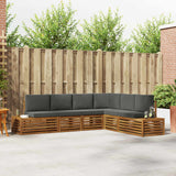 vidaXL Sofa Sets with Cushions 6 Pieces Natural and Cream