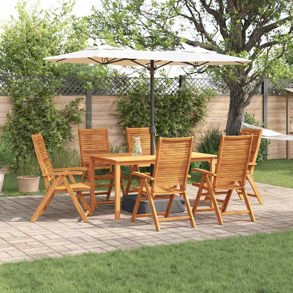 vidaXL Tuin Eettafel Set 5 pcs Bruin Massief Acacia Hout