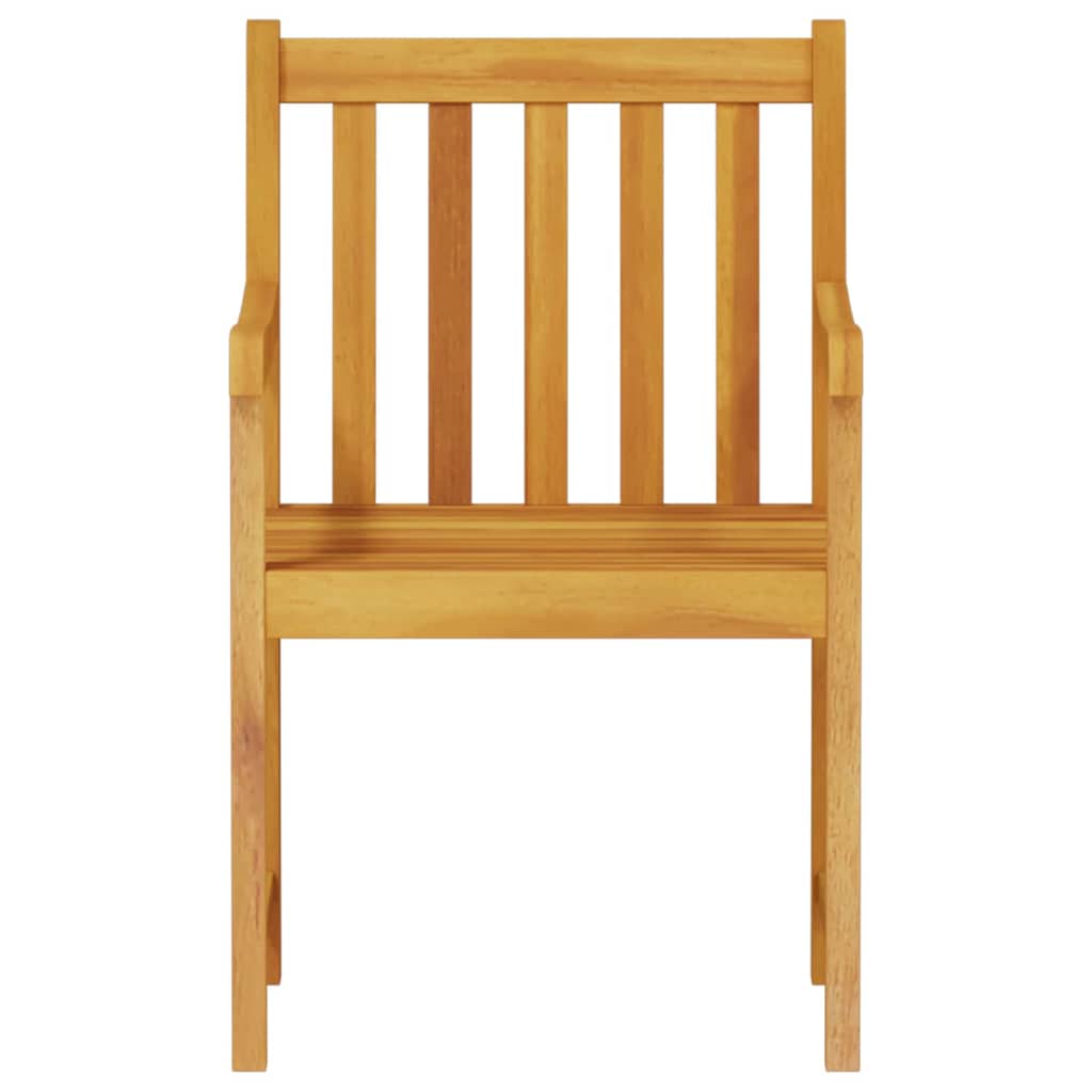 vidaXL Tuin Eettafel Set 5 pcs Bruin Massief Acacia Hout