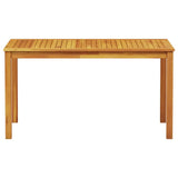 vidaXL Tuin Eettafel Set 5 pcs Bruin Massief Acacia Hout