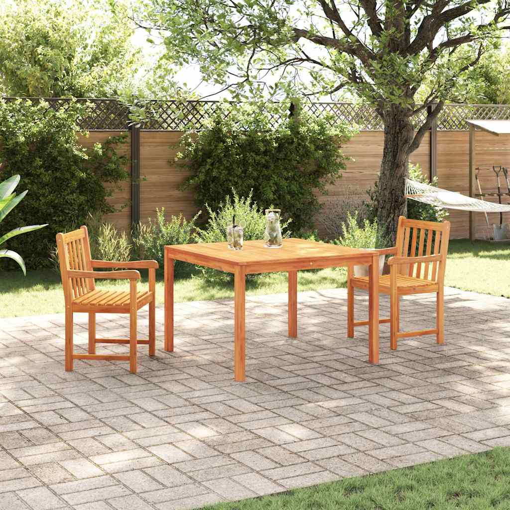 vidaXL Garden Dining Table Set 3 pcs Brown Solid Acacia Wood