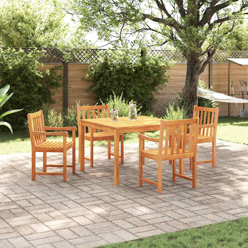 vidaXL Garden Dining Table Set 3 pcs Brown Solid Acacia Wood