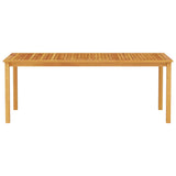 vidaXL Tuin Eettafel Set 7 pcs Bruin Massief Acacia Hout