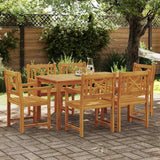 vidaXL Tuin Eettafel Set 5 pcs Bruin Massief Acacia Hout