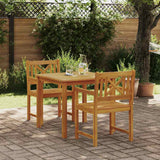vidaXL Tuin Eettafel Set 3 pcs Bruin Massief acaciahout
