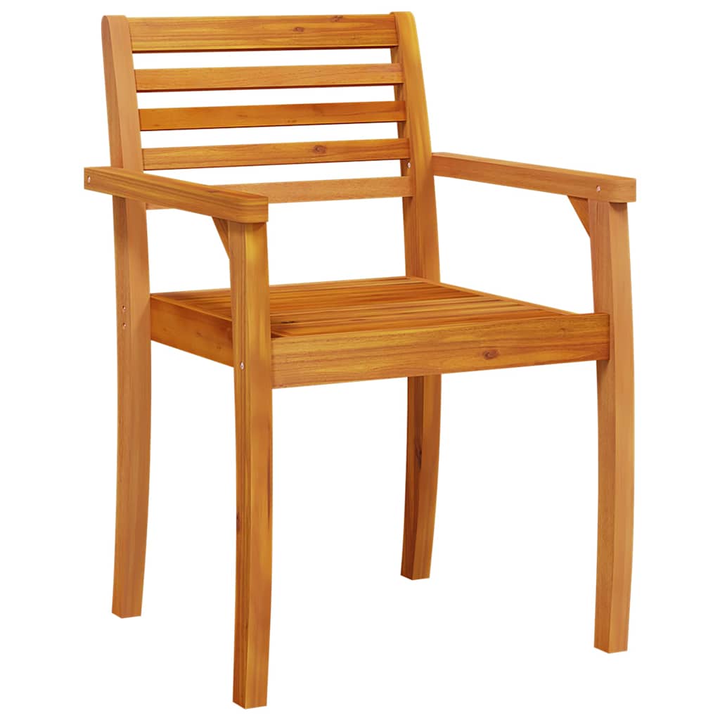 vidaXL 3-Piece Garden Dining Set Brown Solid Acacia Wood
