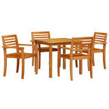 vidaXL 3-Piece Garden Dining Set Brown Solid Acacia Wood