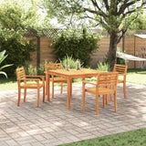 vidaXL 3-Piece Garden Dining Set Brown Solid Acacia Wood