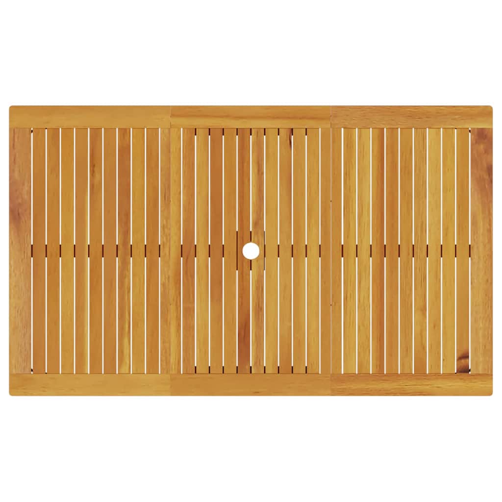 vidaXL Tuin Eettafel Set 5 pcs Bruin Massief Acacia Hout