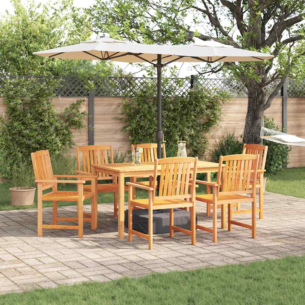 vidaXL Tuin Eettafel Set 5 pcs Bruin Massief Acacia Hout