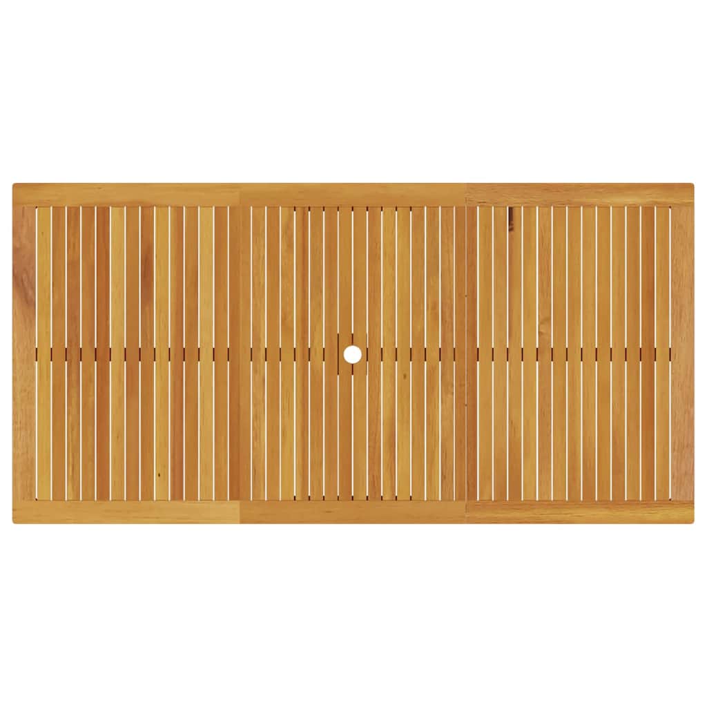 vidaXL Tuin Eettafel Set 7 pcs Bruin Massief Acacia Hout