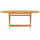 vidaXL Tuin Eettafel Set 5 pcs Bruin Massief Acacia Hout