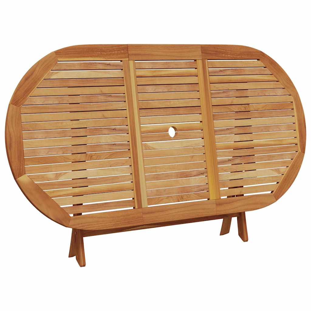 vidaXL Garden Dining Set 5 pcs Cream White Solid Acacia Wood
