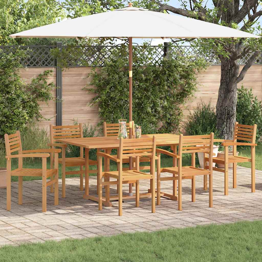 vidaXL Stoel 4 pcs Bruin 56 x 55 x 90.5 cm Massief Teakhout