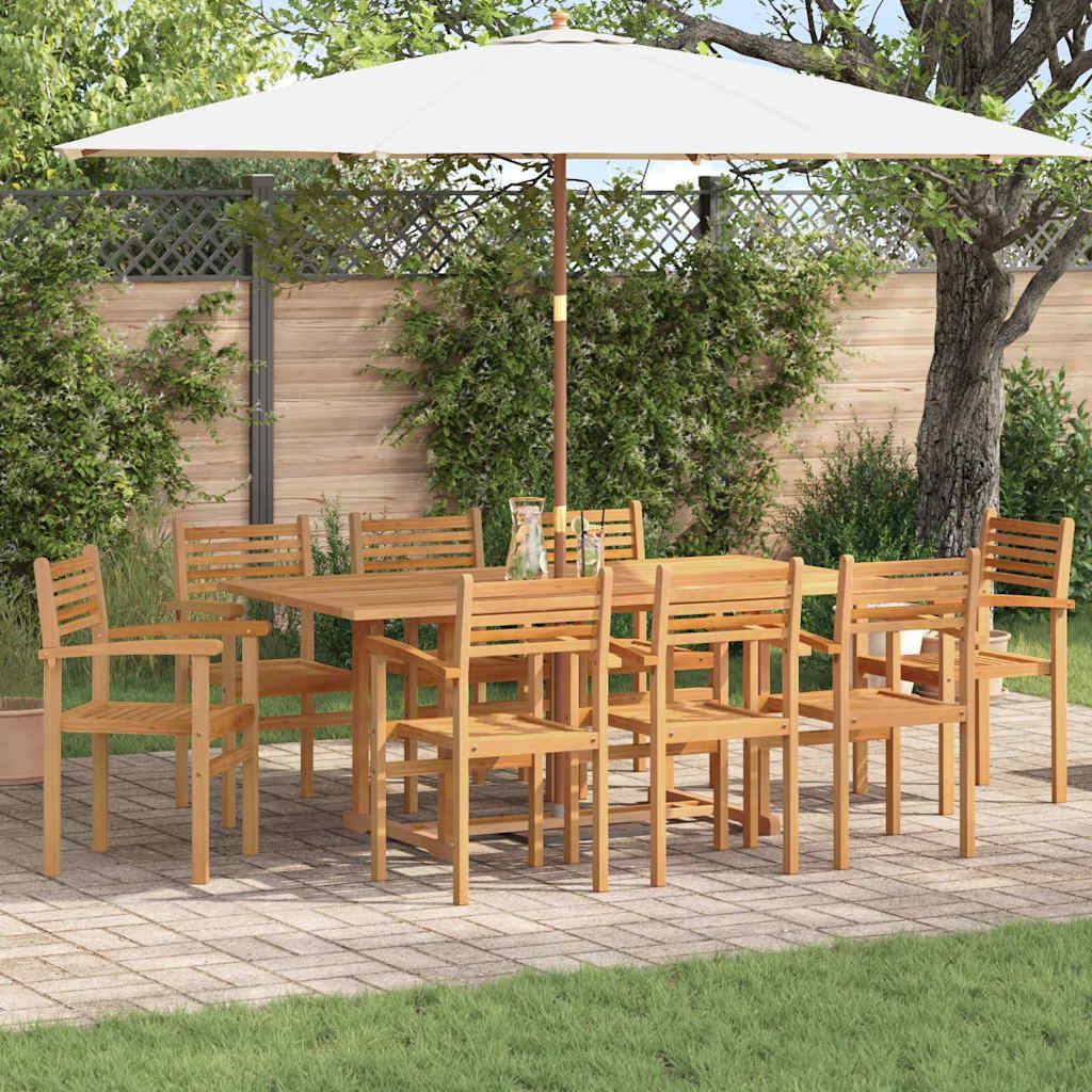 vidaXL Stoel 4 pcs Bruin 56 x 55 x 90.5 cm Massief Teakhout