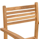 vidaXL Tuin Eettafel Set 5 pcs Naturel Massief Acacia Hout