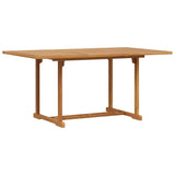vidaXL Tuin Eettafel Set 5 pcs Naturel Massief Acacia Hout