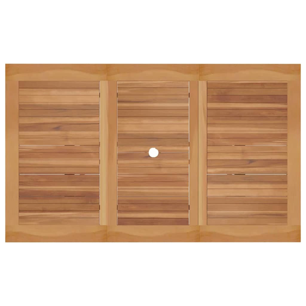 vidaXL Tuin Eettafel Set 5 pcs Naturel Massief Acacia Hout
