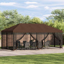 vidaXL Paviljoen met zijwanden 6 x 3 m Beige Polyester en Staal 190