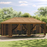 vidaXL Paviljoen met zijwanden 6 x 3 m Beige Polyester en Staal 190