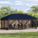 vidaXL Paviljoen met zijwanden 6 x 3 m Beige Polyester en Staal 190