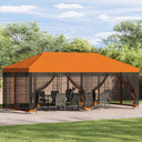 vidaXL Paviljoen met zijwanden 6 x 3 m Beige Polyester en Staal 190