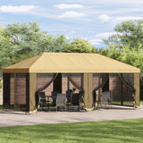 vidaXL Tuinpaviljoen 6 x 3 m Beige Polyester en Staal 190
