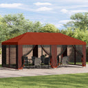 vidaXL Tuinpaviljoen 6 x 3 m Beige Polyester en Staal 190