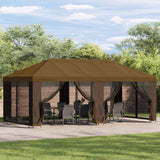 vidaXL Tuinpaviljoen 6 x 3 m Beige Polyester en Staal 190
