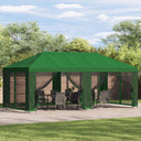 vidaXL Paviljoen met zijwanden 6 x 3 m Beige Polyester en Staal 190