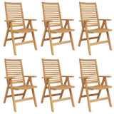 vidaXL Tuinstoel 4 pcs Bruin 52 x 64.5 x 108 cm Massief teakhout