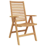 vidaXL Tuinstoel 4 pcs Bruin 52 x 64.5 x 108 cm Massief teakhout