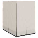 vidaXL Dubbele ligstoel Warmwit 205 x 129 x 200 cm poly rattan
