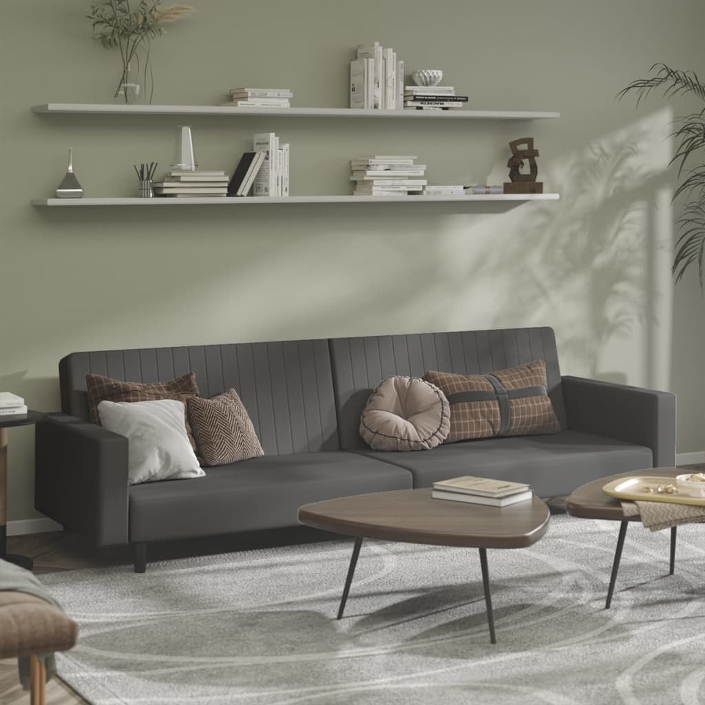 vidaXL 2-Seater Sofa Bed Velvet Blue