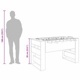 vidaXL Foosball Table White 146.5 x 74 x 85 cm Engineered Wood