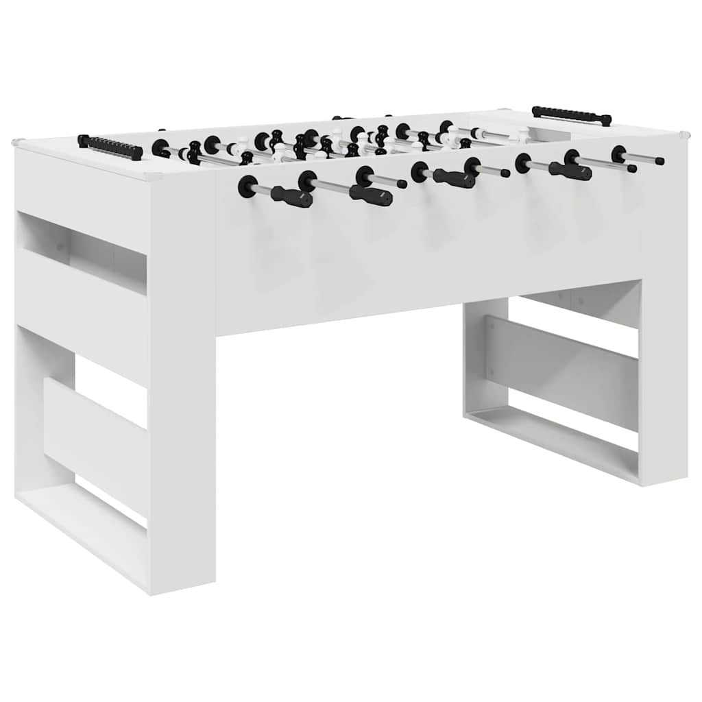 vidaXL Foosball Table White 146.5 x 74 x 85 cm Engineered Wood