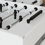 vidaXL Foosball Table White 146.5 x 74 x 85 cm Engineered Wood